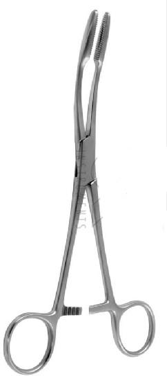 Затискач для перев’язувальних матеріалів ГРОССА – МАЙЄРА (GROSS MAIER), з кремальєрою, 26,5 см (cm), вигнутий